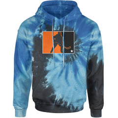 Hockey Enforcer Retro Vintage Adult Hoodie Sweatshirt Blue Ocean
