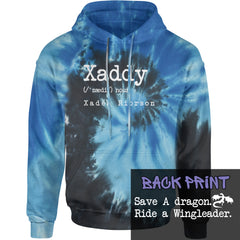 Xaddy Save A Dragon Ride A Wingleader Adult Hoodie Sweatshirt Blue Ocean