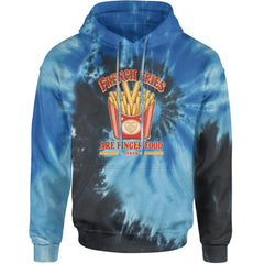French Fries Are Finger Food IYKYK Adult Hoodie Sweatshirt Blue Ocean