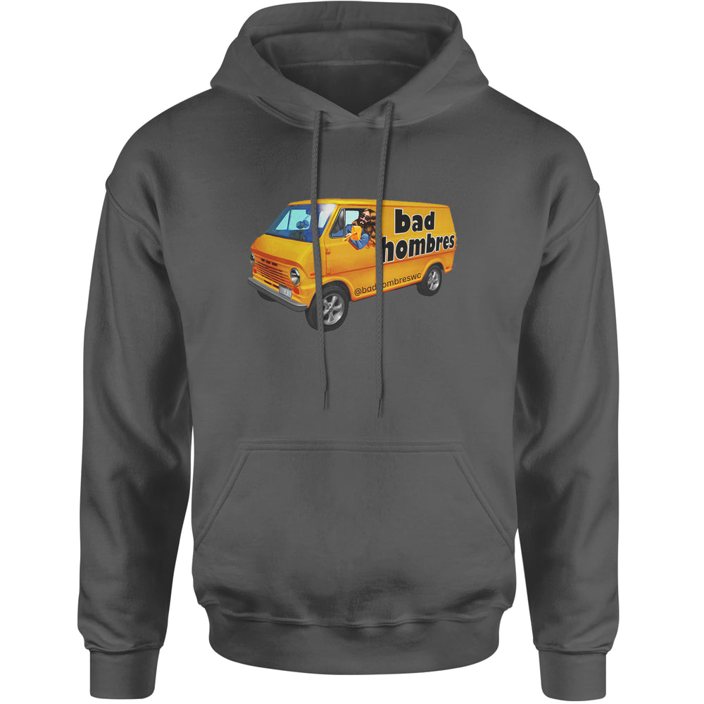 Bad Hombres Van West Chester Band Adult Hoodie Sweatshirt Charcoal Grey