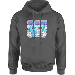 67 Six Seven Meme Kawaii Cloud Adult Hoodie Sweatshirt Charcoal Grey