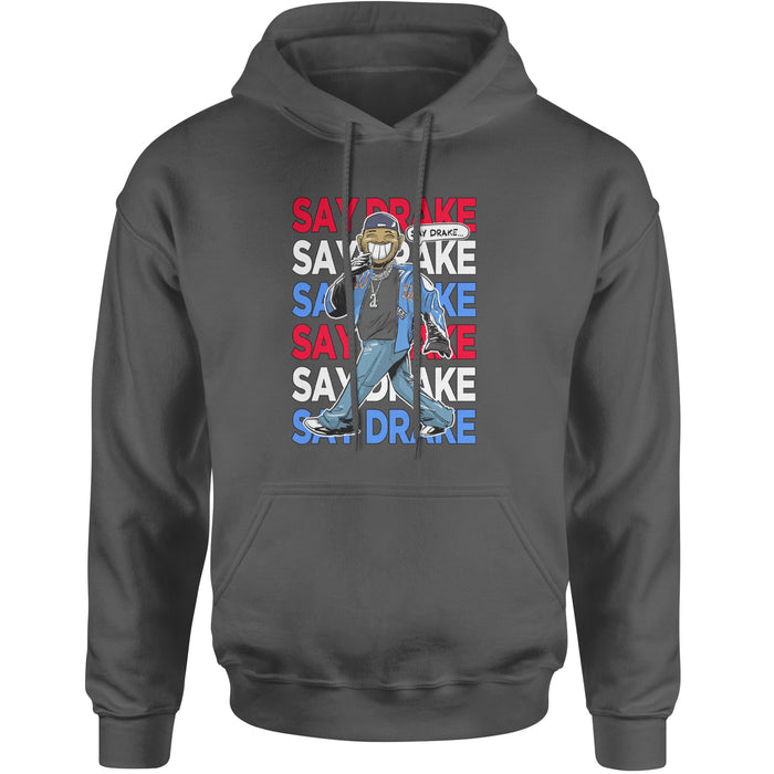 Say Drake Smiling Meme Mustard Adult Hoodie Sweatshirt