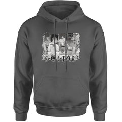 Squad Golden Girls Adult Hoodie Sweatshirt Charcoal Grey
