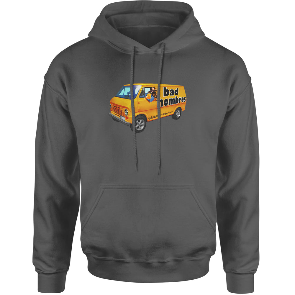 Bad Hombres Van West Chester Band Adult Hoodie Sweatshirt Charcoal Grey