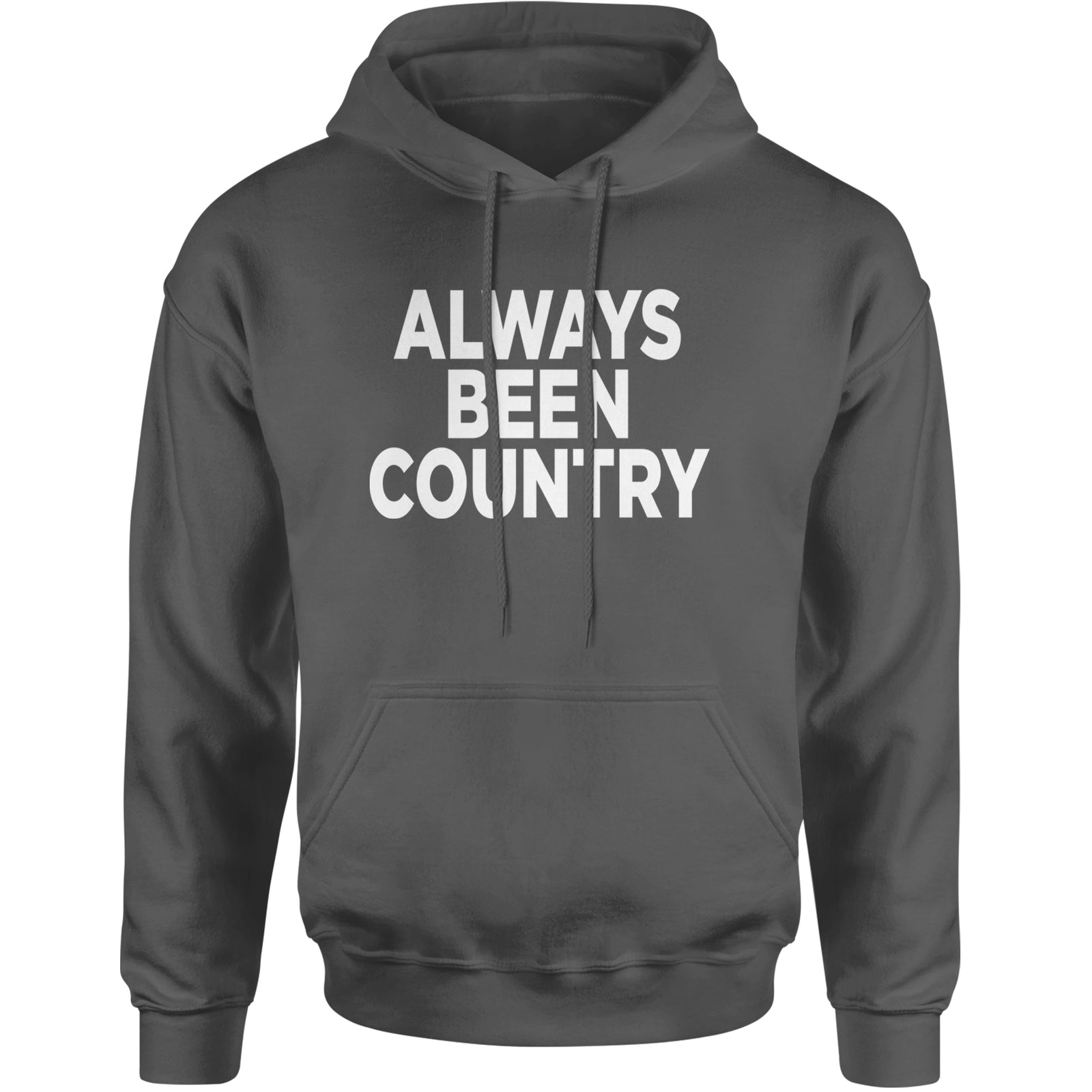 Always Been Country Music Adult Hoodie Sweatshirt Black