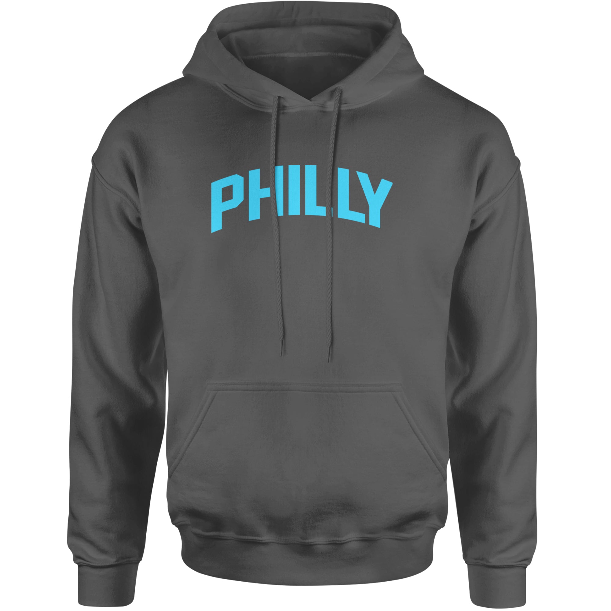 Philly Philadelphia Pride Adult Hoodie Sweatshirt Charcoal Grey