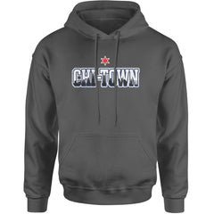 Chicago Chi-Town City Pride Adult Hoodie Sweatshirt Charcoal Grey