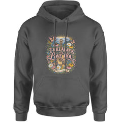 I Will Always Love You Dolly Adult Hoodie Sweatshirt Charcoal Grey