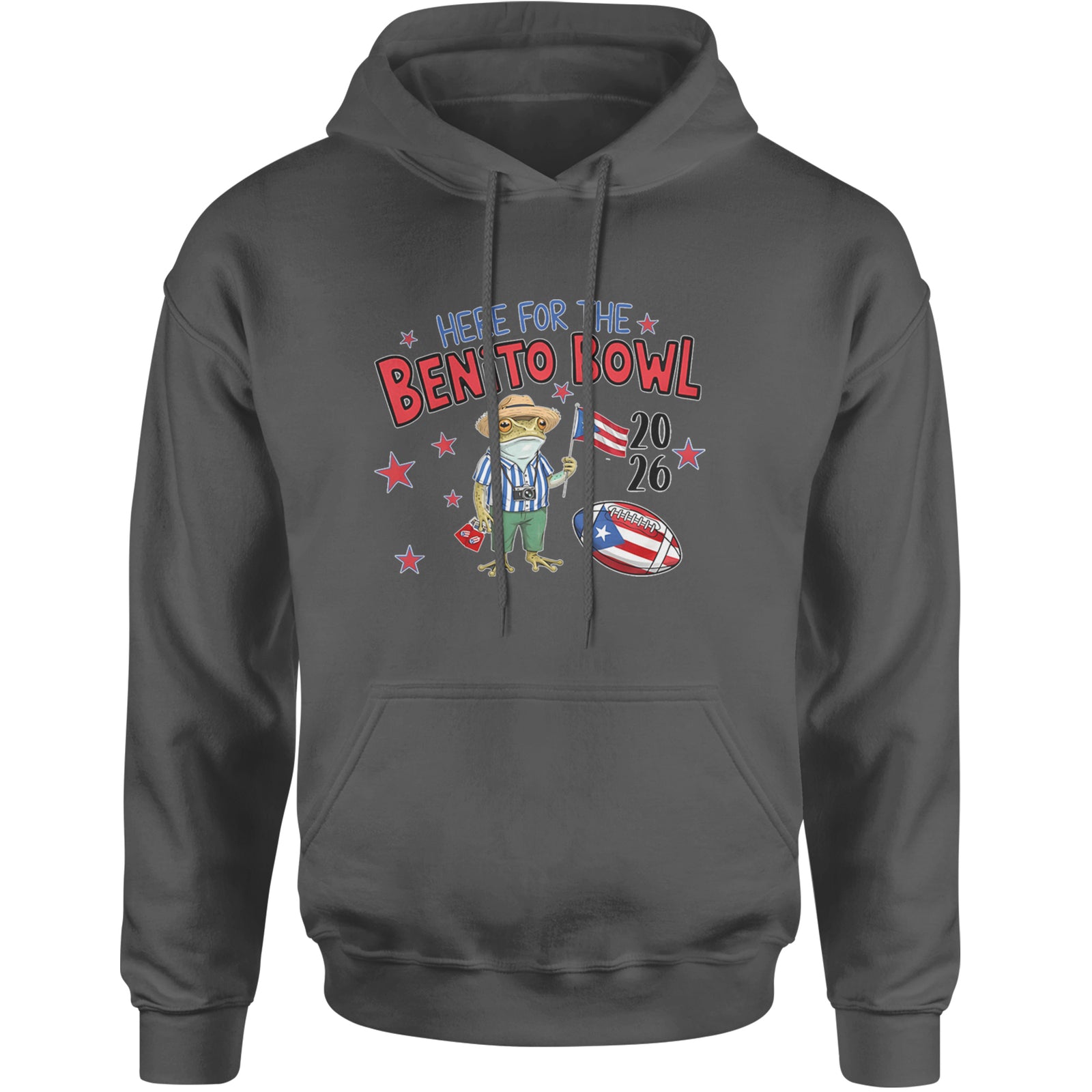 Frog Here for the Benito Bowl Football Adult Hoodie Sweatshirt Black