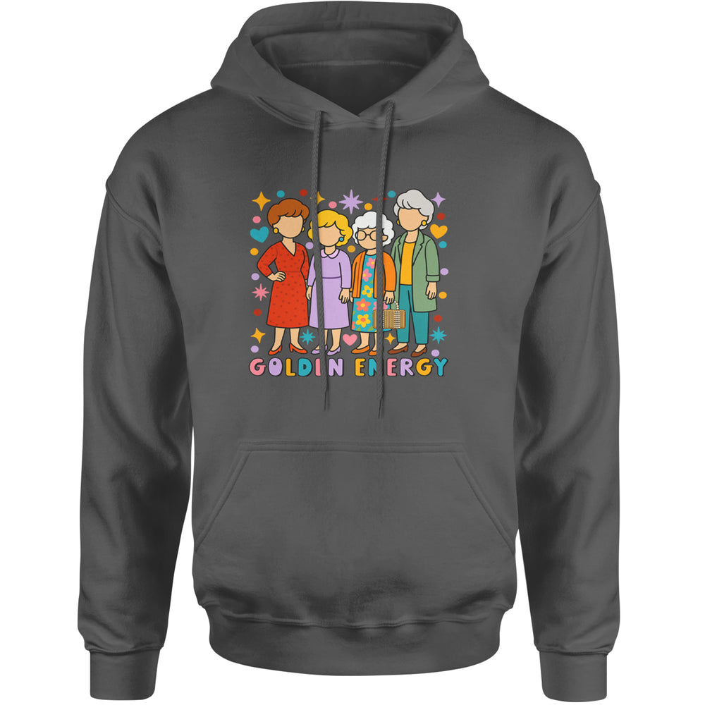 Golden Forever Golden Girls Adult Hoodie Sweatshirt Charcoal Grey
