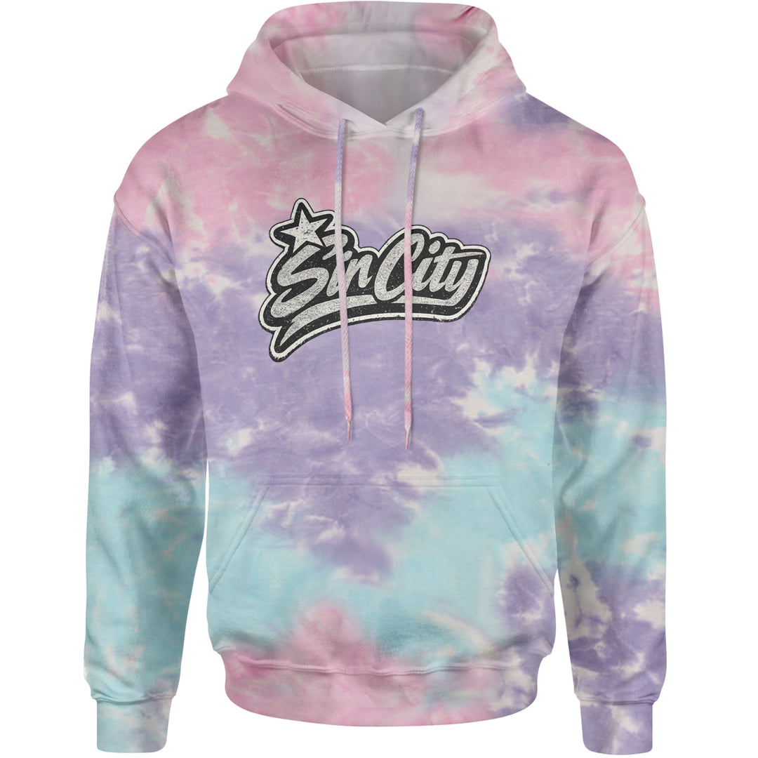 Sin City Vegas Retro Vintage Adult Hoodie Sweatshirt Cotton Candy