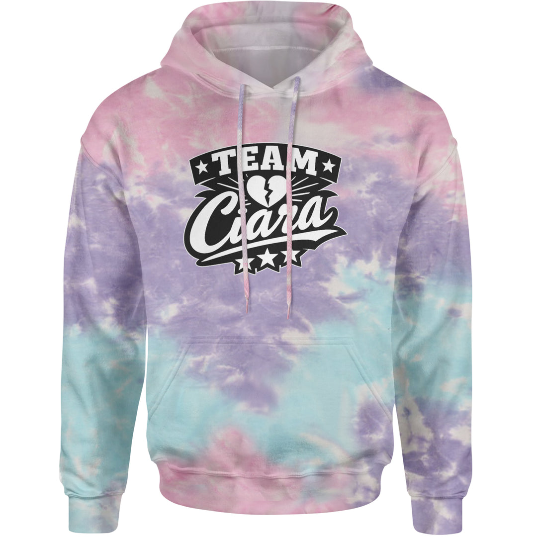 Team Ciara Scamanda Broken Heart Adult Hoodie Sweatshirt Cotton Candy