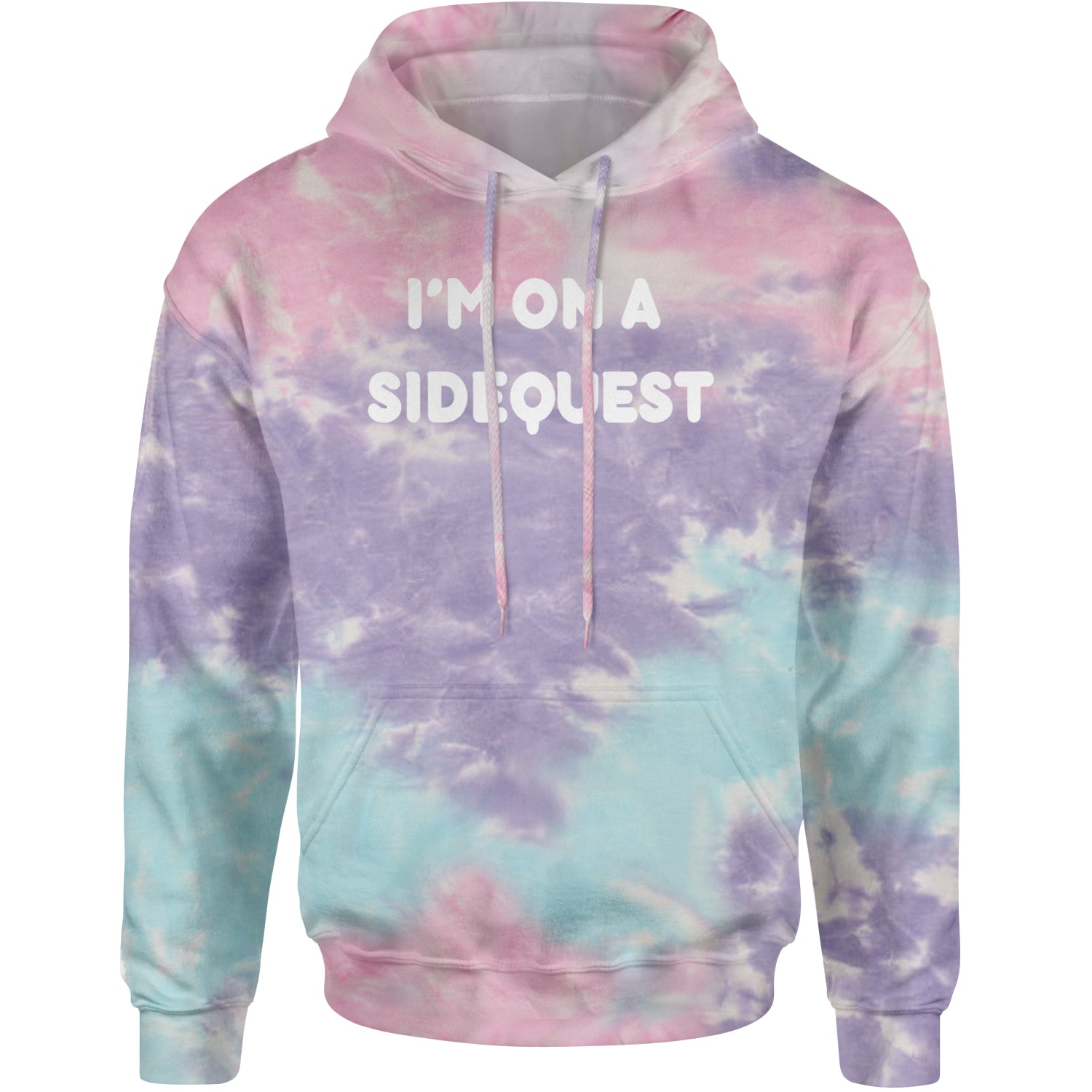 I'm On A Sidequest Festival Rave EDM Adult Hoodie Sweatshirt Cotton Candy