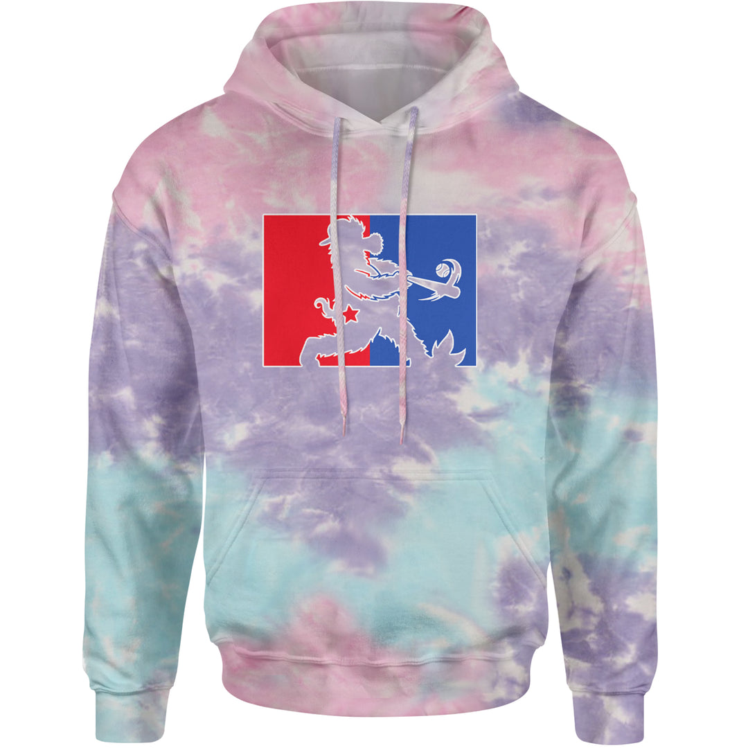 Batter Up Philly Baseball Phan Adult Hoodie Sweatshirt Cotton Candy