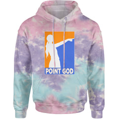 Point God Cunningham Basketball Pointing Meme  Adult Hoodie Sweatshirt Cotton Candy