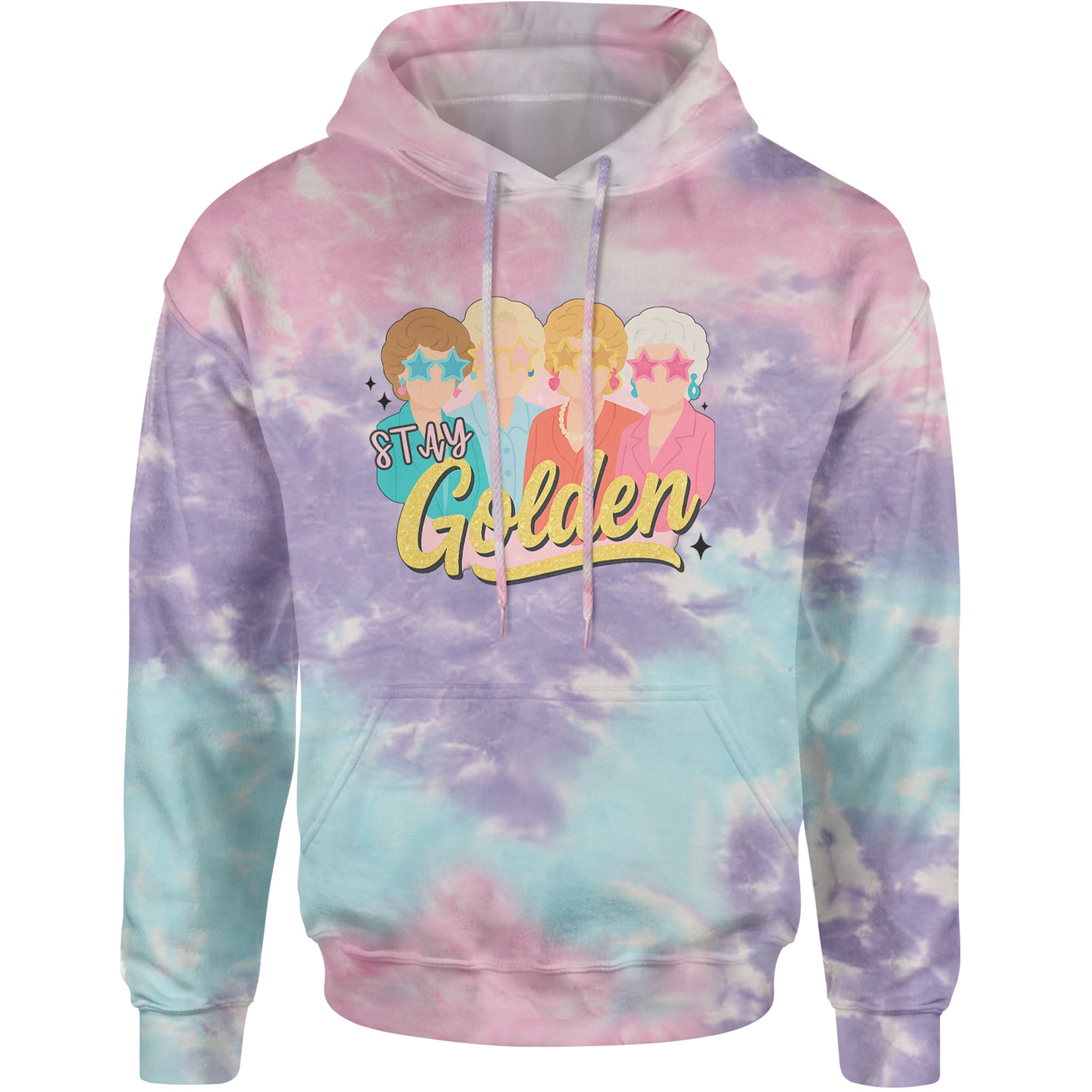 Stay Golden Girls Retro Adult Hoodie Sweatshirt Cotton Candy