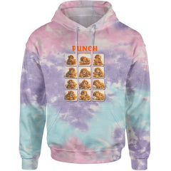 Punch Play Hard Love Harder Adult Hoodie Sweatshirt Cotton Candy