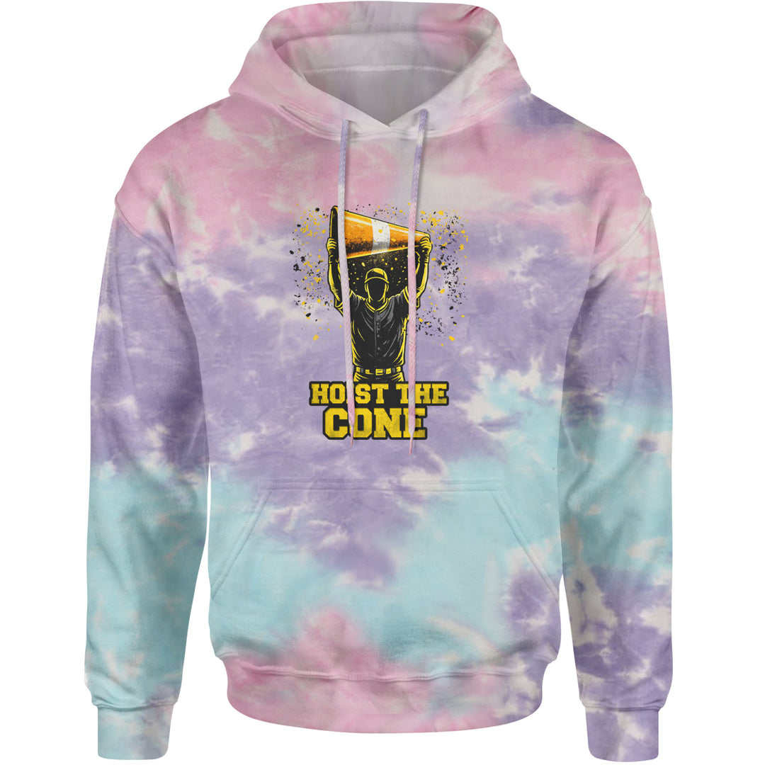 Hoist The Cone Pittsburgh Pride Adult Hoodie Sweatshirt Cotton Candy