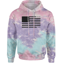 Redacted American Flag Adult Hoodie Sweatshirt Cotton Candy