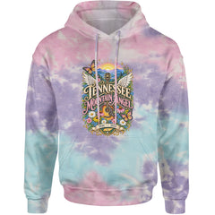 Tennessee Mountain Angel Wings Dolly Adult Hoodie Sweatshirt Cotton Candy