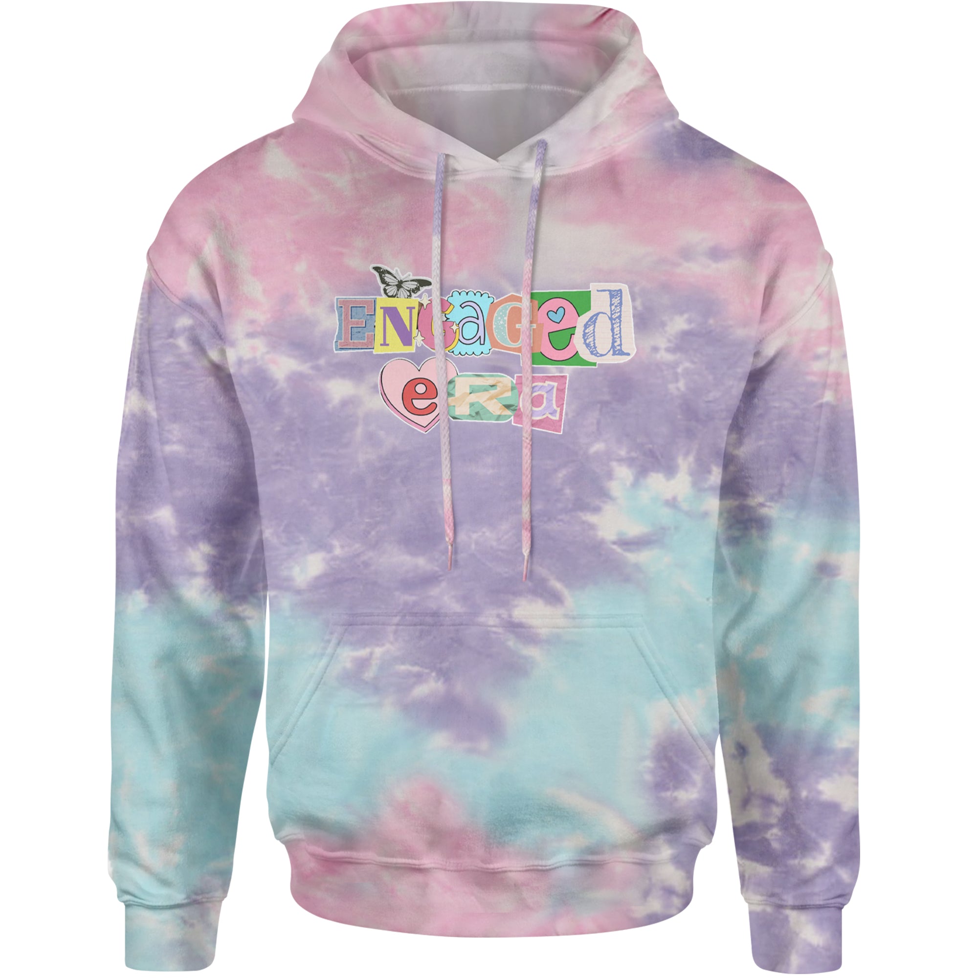Engaged Era Aesthetic Retro Collage Design Adult Hoodie Sweatshirt Cotton Candy