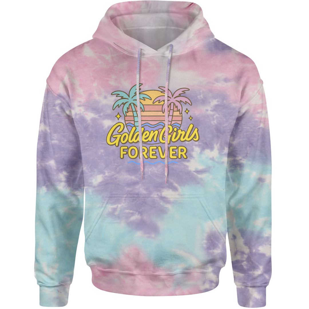 Golden Girls Forever Retro Sunset Adult Hoodie Sweatshirt Cotton Candy