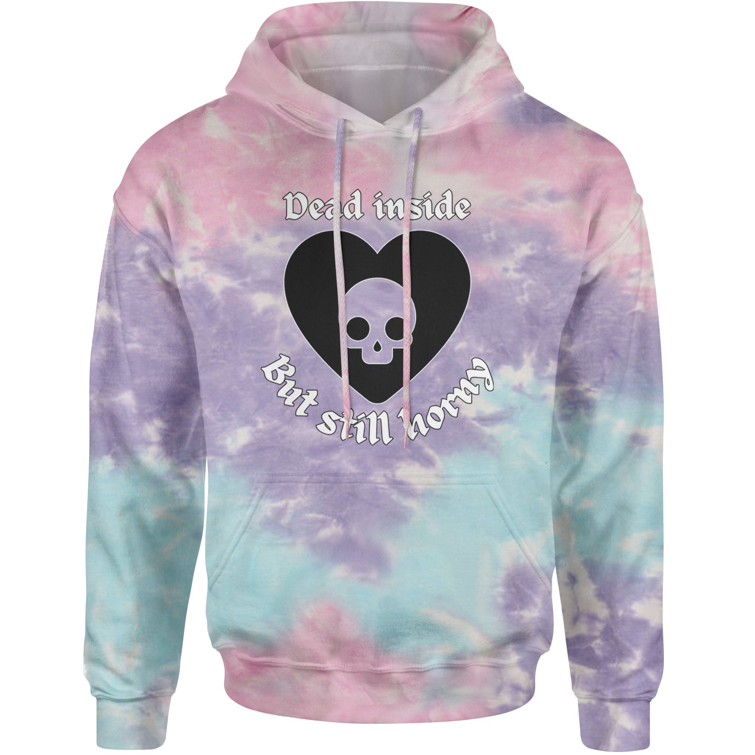 Dead Inside But Still Horny Skull Romantasy Adult Hoodie Sweatshirt Cotton Candy