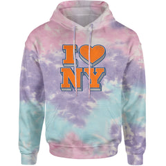 New York City Pride Heart Adult Hoodie Sweatshirt Cotton Candy