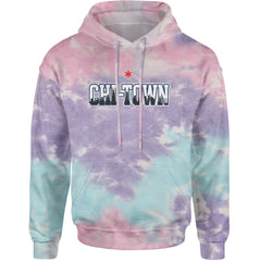 Chicago Chi-Town City Pride Adult Hoodie Sweatshirt Cotton Candy