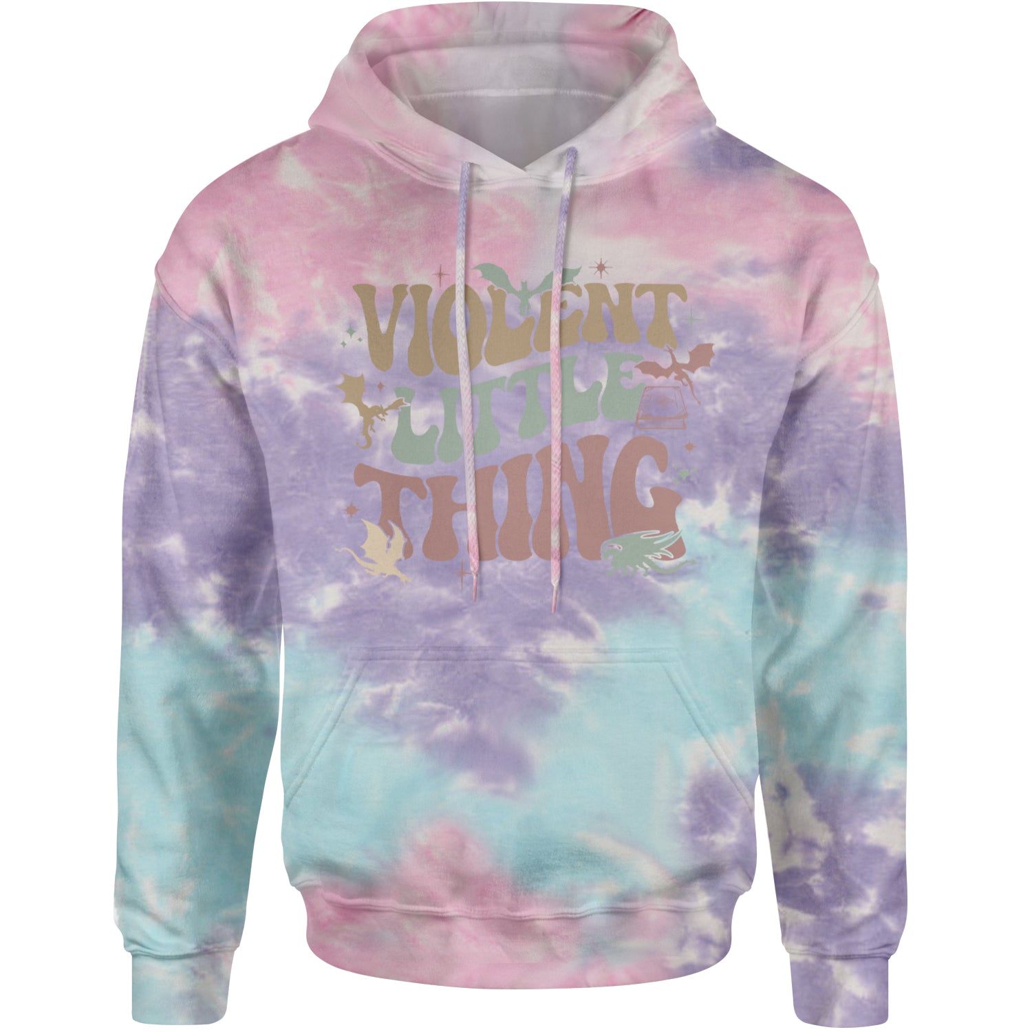 Violent Little Thing Dragon Adult Hoodie Sweatshirt Cotton Candy