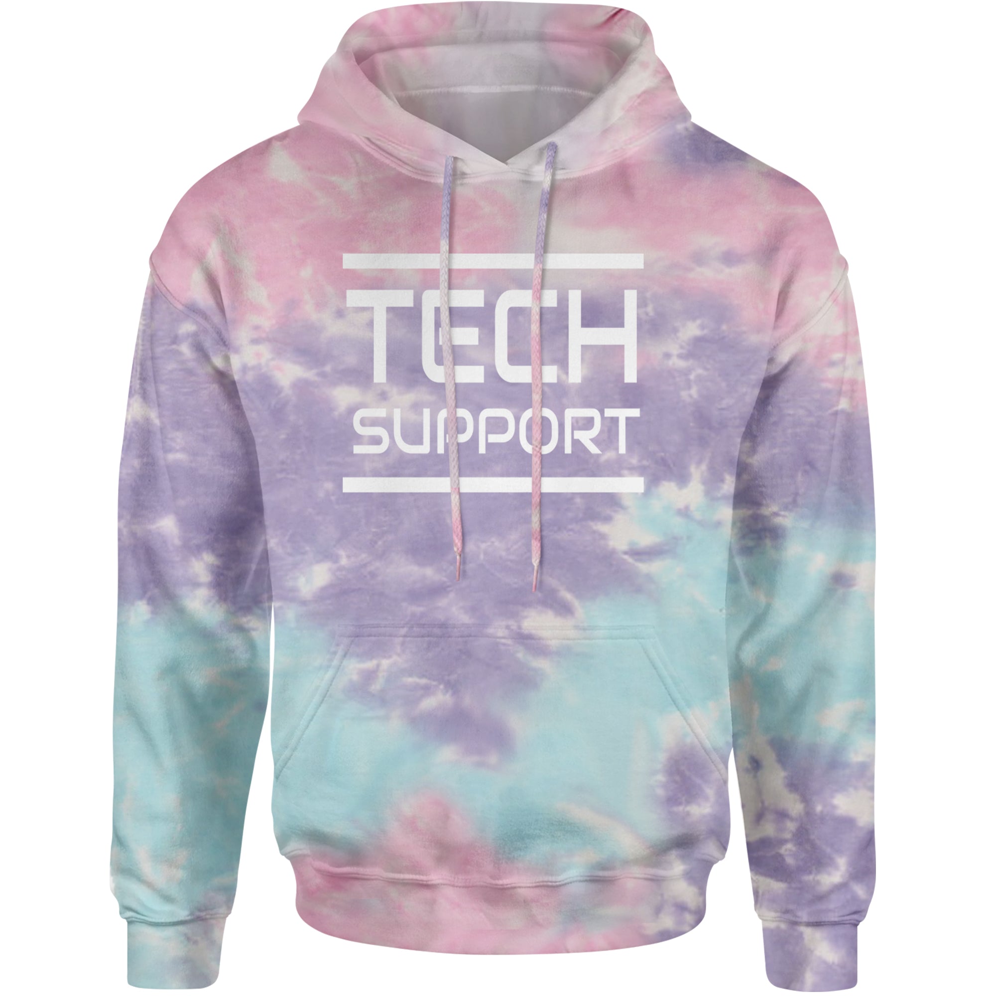 Tech Support Technologist IT Adult Hoodie Sweatshirt Cotton Candy