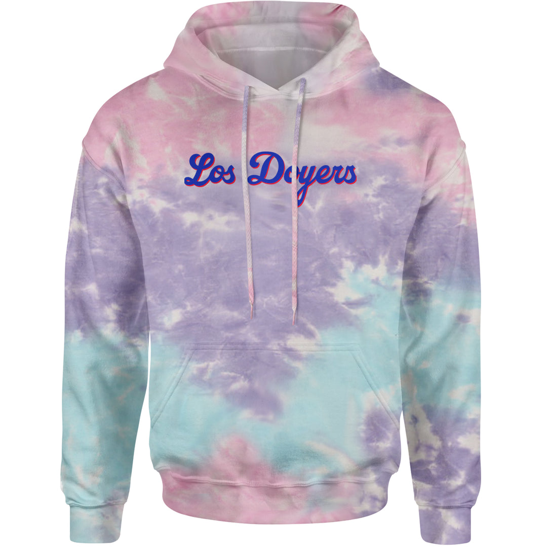 Los Doyers LA Baseball Adult Hoodie Sweatshirt Cotton Candy