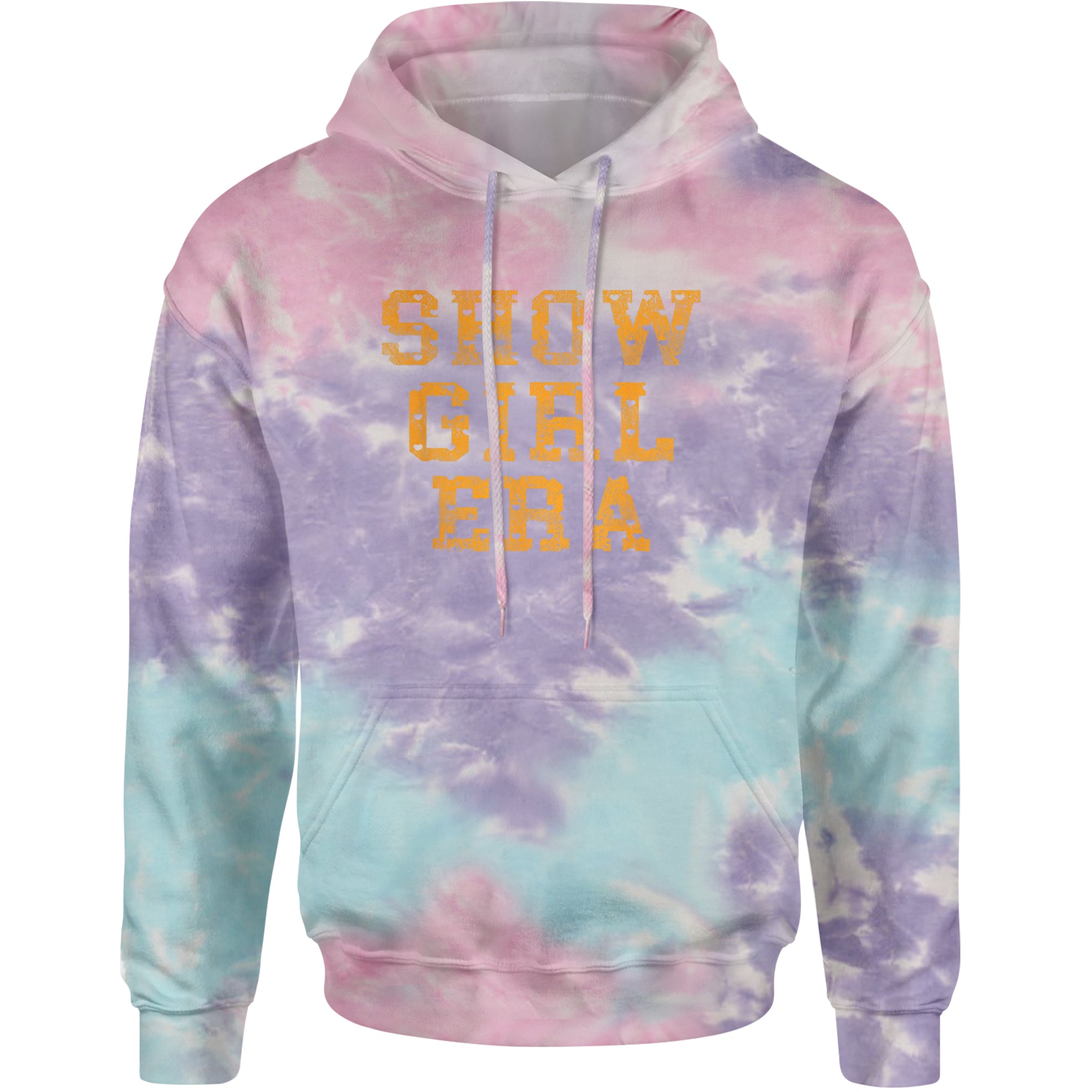 Vintage Showgirl Era Heart Adult Hoodie Sweatshirt Cotton Candy