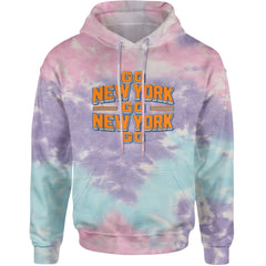 Go New York Go Basketball Adult Hoodie Sweatshirt Cotton Candy