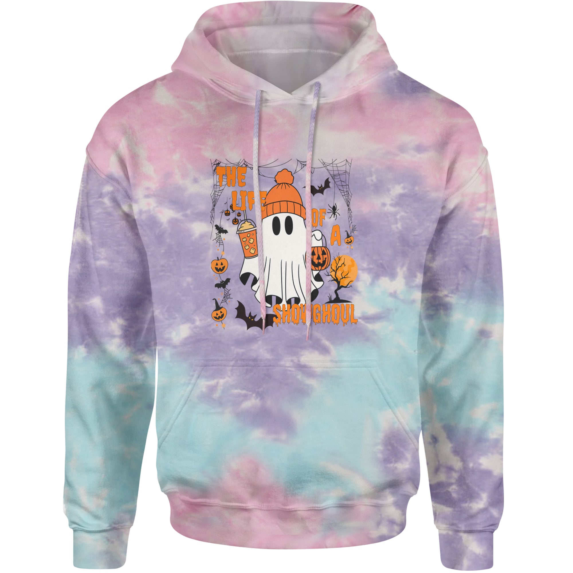 Life of a Showghoul Halloween Showgirl Vibes Adult Hoodie Sweatshirt Cotton Candy