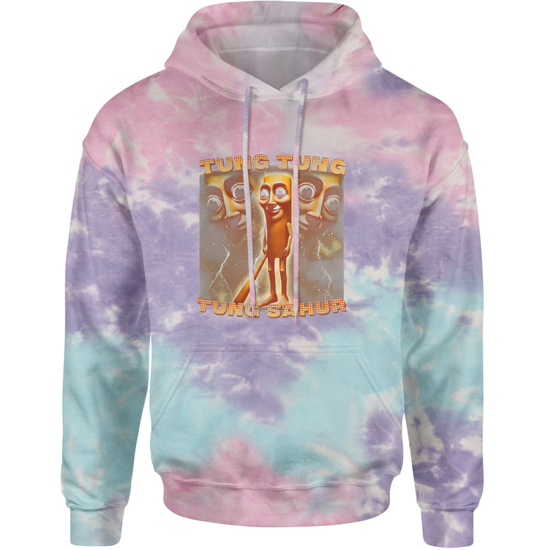 Tung Tung Tung Sahur Enforcer Adult Hoodie Sweatshirt Cotton Candy