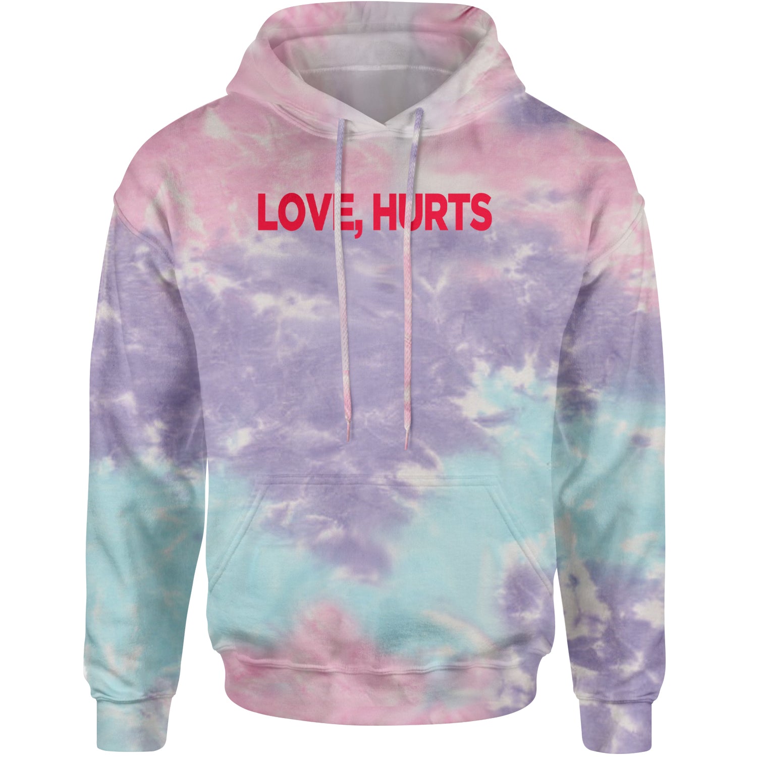 Love Hurts Adult Hoodie Sweatshirt Cotton Candy