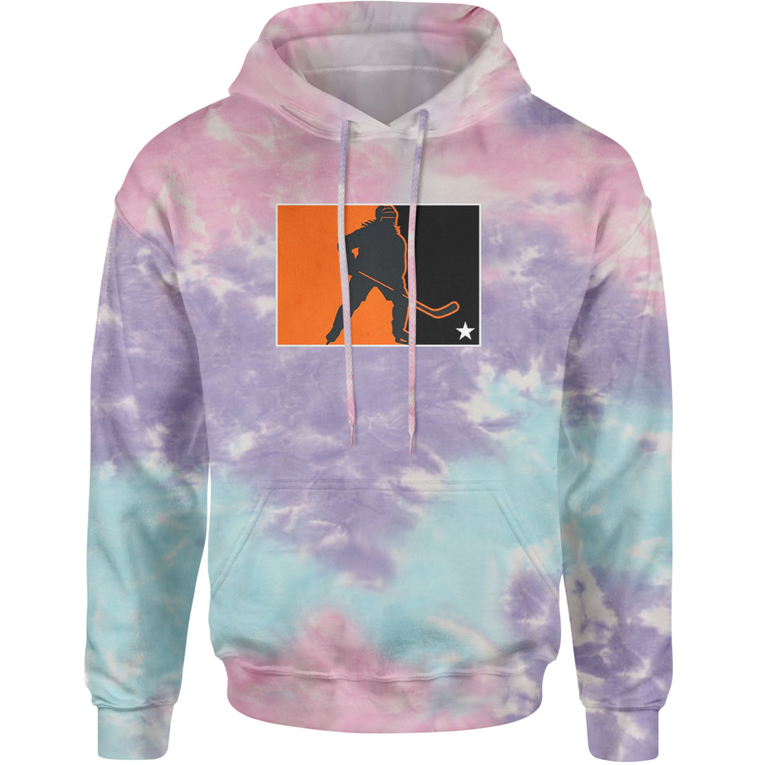 Hockey Enforcer Retro Vintage Adult Hoodie Sweatshirt Cotton Candy