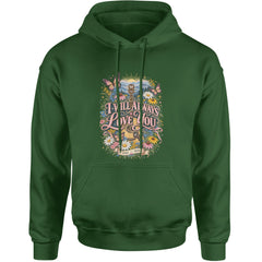 I Will Always Love You Dolly Adult Hoodie Sweatshirt Forest Green