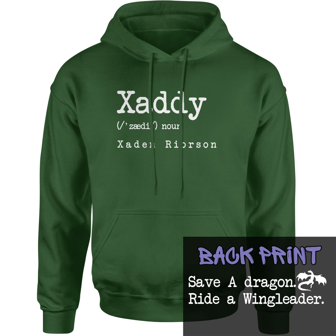 Xaddy Save A Dragon Ride A Wingleader Adult Hoodie Sweatshirt Forest Green