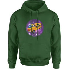 Bad Hombres Space West Chester Band Adult Hoodie Sweatshirt Forest Green