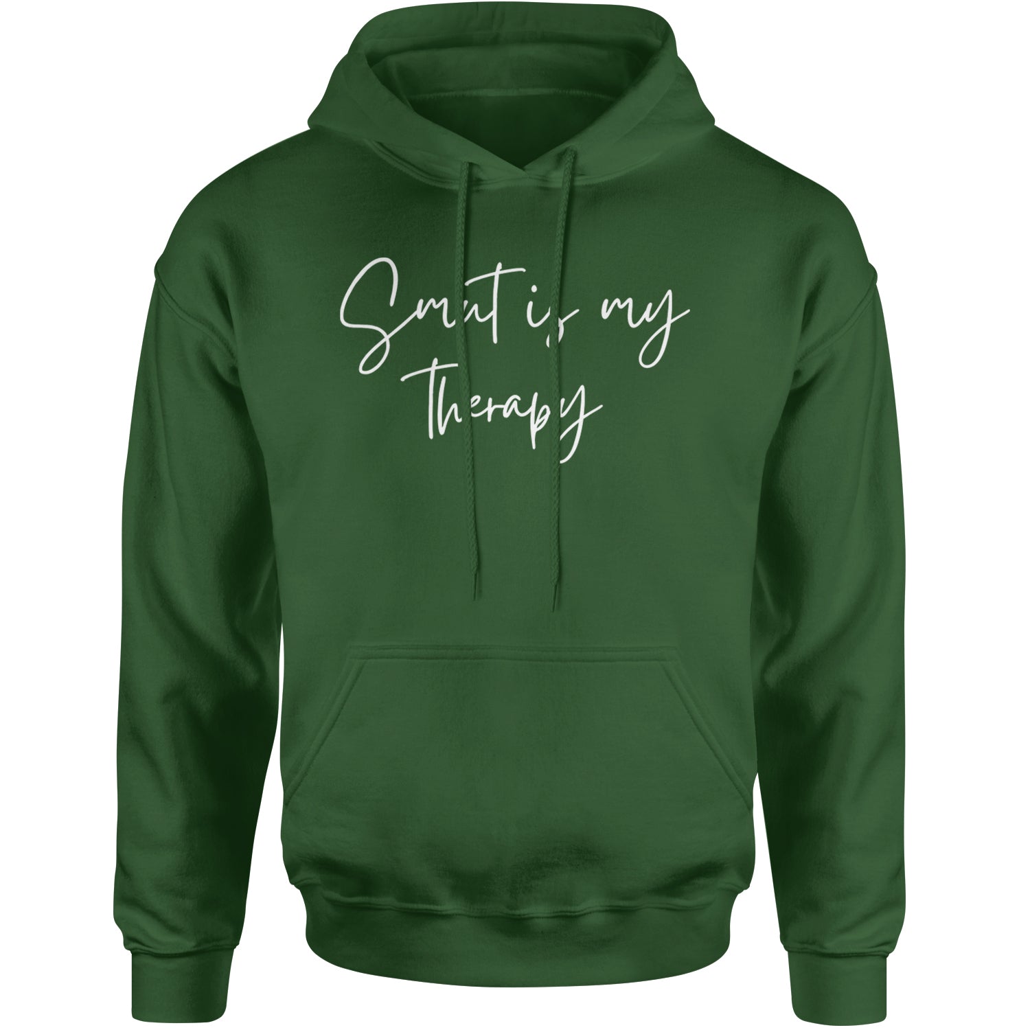 Smut Is My Therapy Romantasy Adult Hoodie Sweatshirt Forest Green