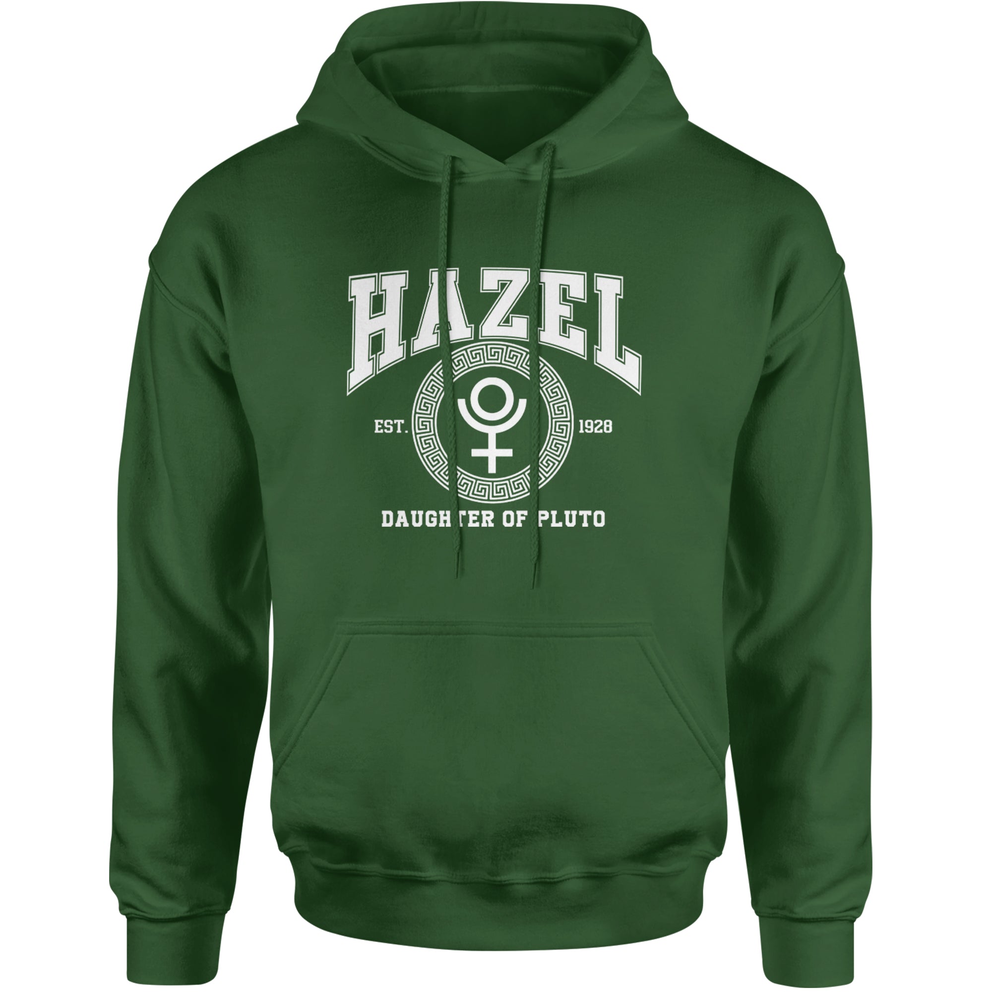 Hazel Daughter of Pluto Roman Gold Adult Hoodie Sweatshirt Forest Green