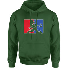 Batter Up Philly Baseball Phan Adult Hoodie Sweatshirt Forest Green