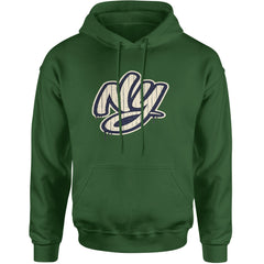 NYC New York City Grunge Street Adult Hoodie Sweatshirt Forest Green