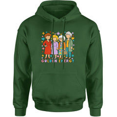 Golden Forever Golden Girls Adult Hoodie Sweatshirt Forest Green