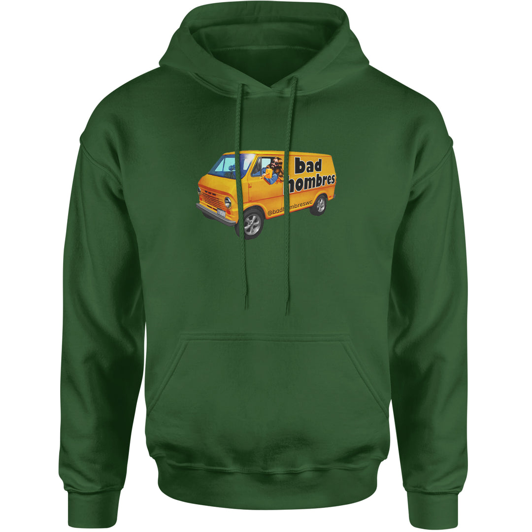 Bad Hombres Van West Chester Band Adult Hoodie Sweatshirt Forest Green