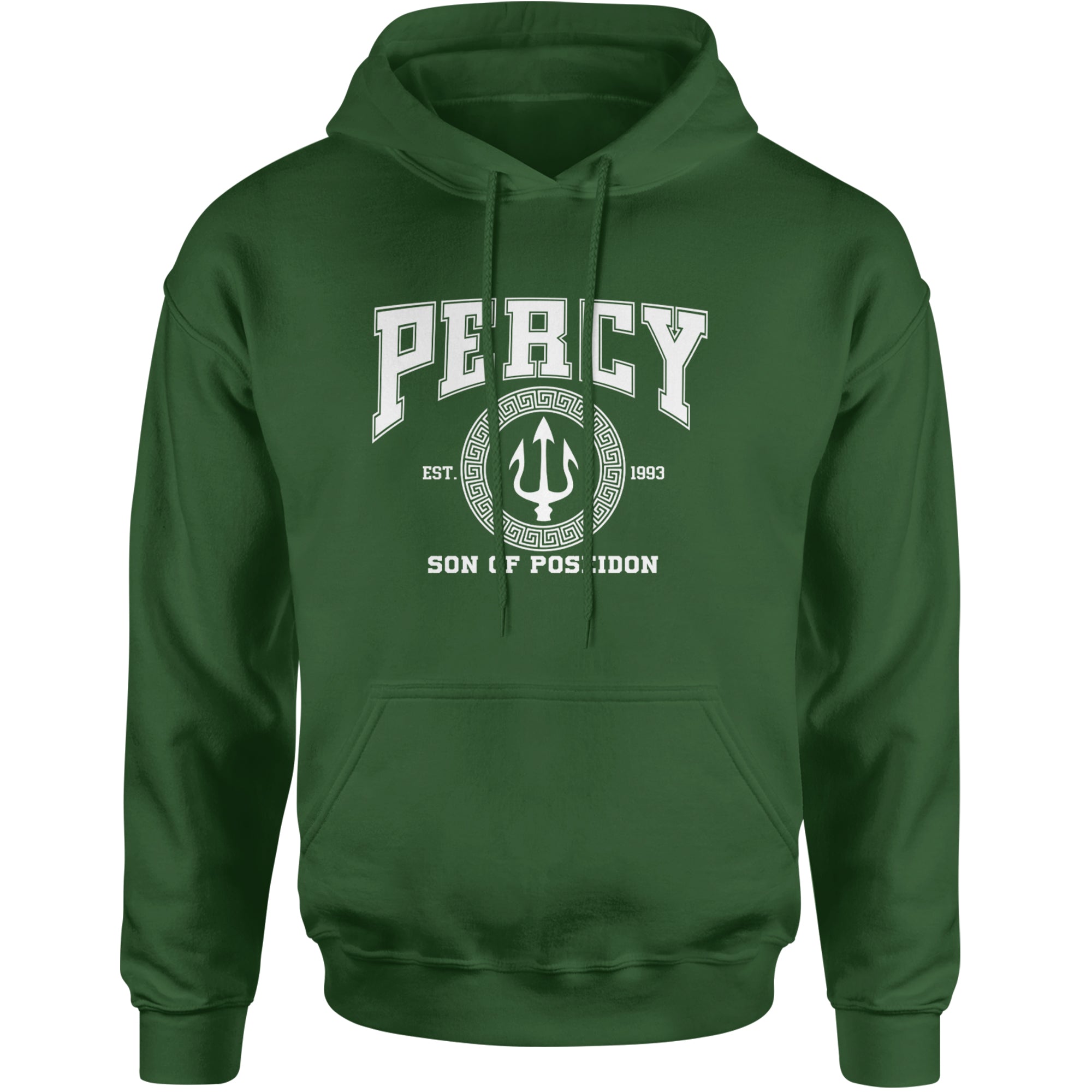 Percy Son Of Poseidon Sea God Adult Hoodie Sweatshirt Forest Green