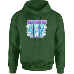 67 Six Seven Meme Kawaii Cloud Adult Hoodie Sweatshirt Forest Green