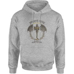 Fourth Wing Dragon Rider Vintage Basgiath War College Adult Hoodie Sweatshirt Heather Grey